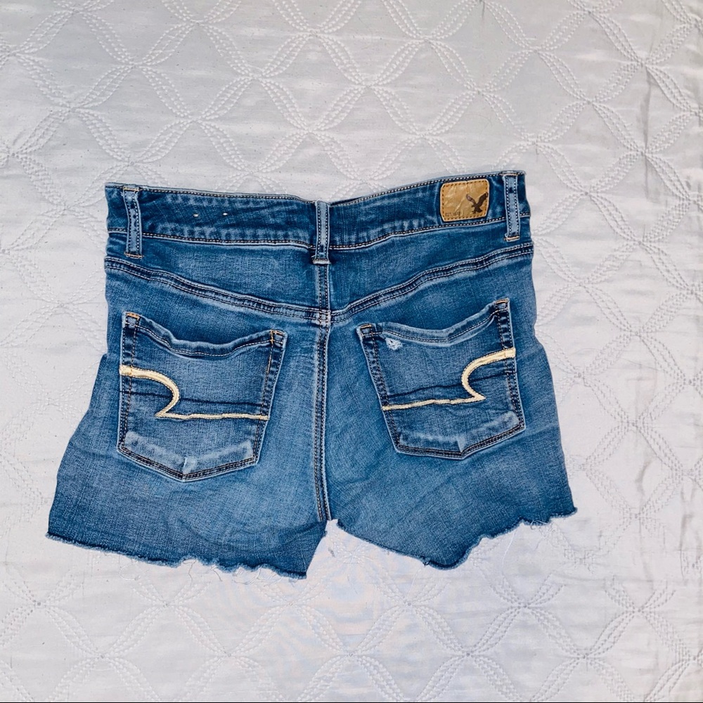American Eagle High Rise Denim Shorts - Picture 2 of 4